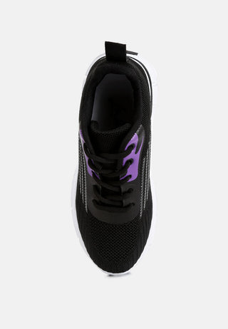 Neolyne Lug Sole Athletic Sneakers - Glamourous Grace