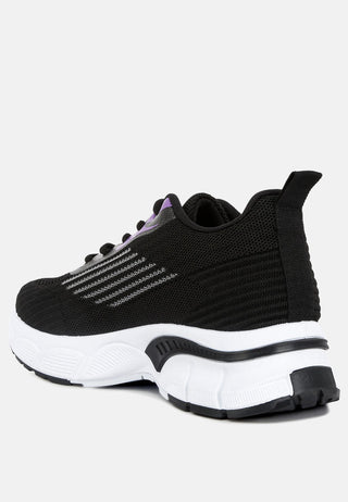 Neolyne Lug Sole Athletic Sneakers - Glamourous Grace