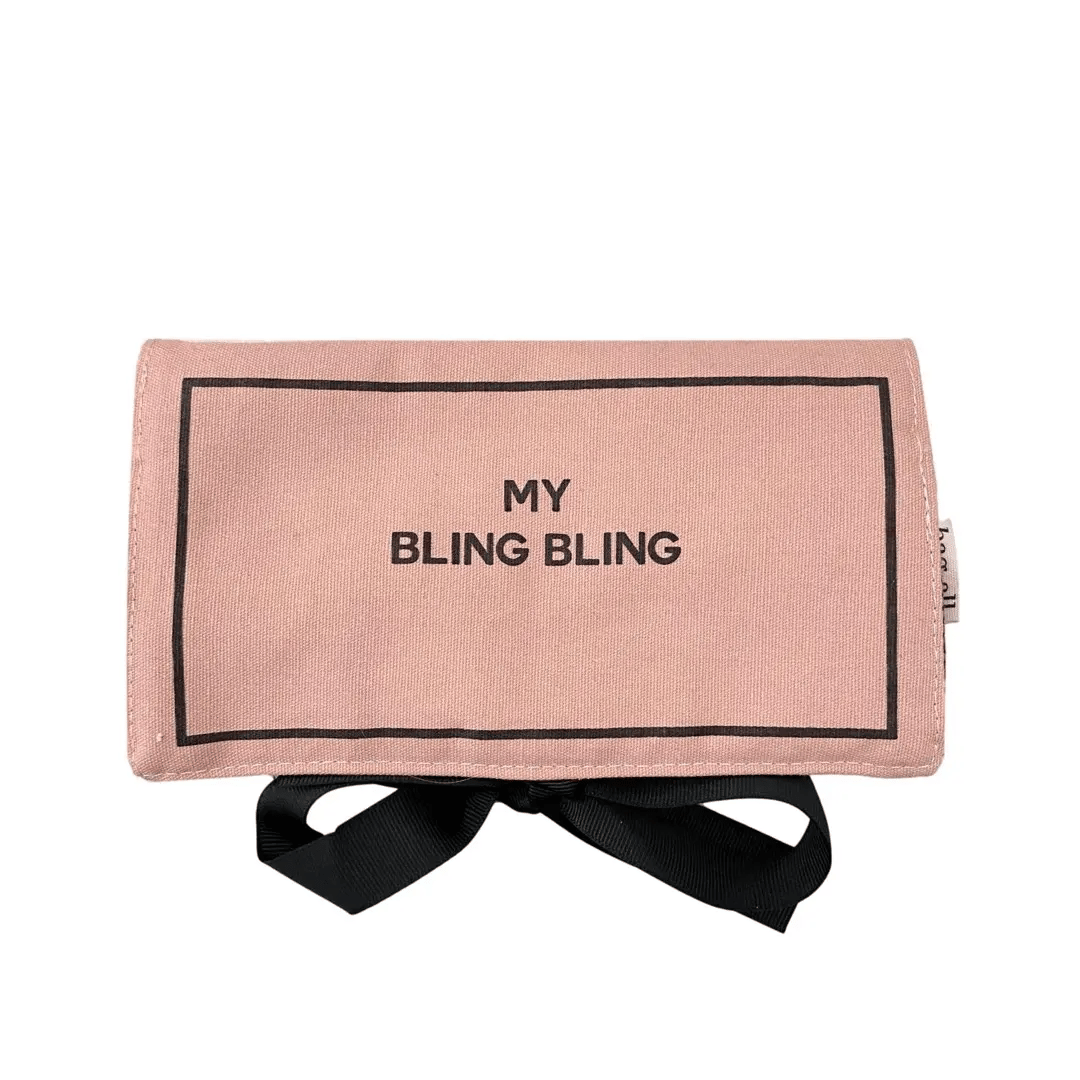 Jewelry Organizer, Travel Pouch – Bling Bling – Pink/Blush - Glamourous Grace
