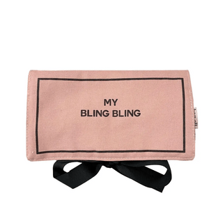 Jewelry Organizer, Travel Pouch – Bling Bling – Pink/Blush - Glamourous Grace