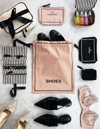 Couture Shoe Travel Bag – Pink/Blush - Glamourous Grace