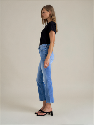 Lennon High Rise Cropped Bootcut Jeans Hidden Gem