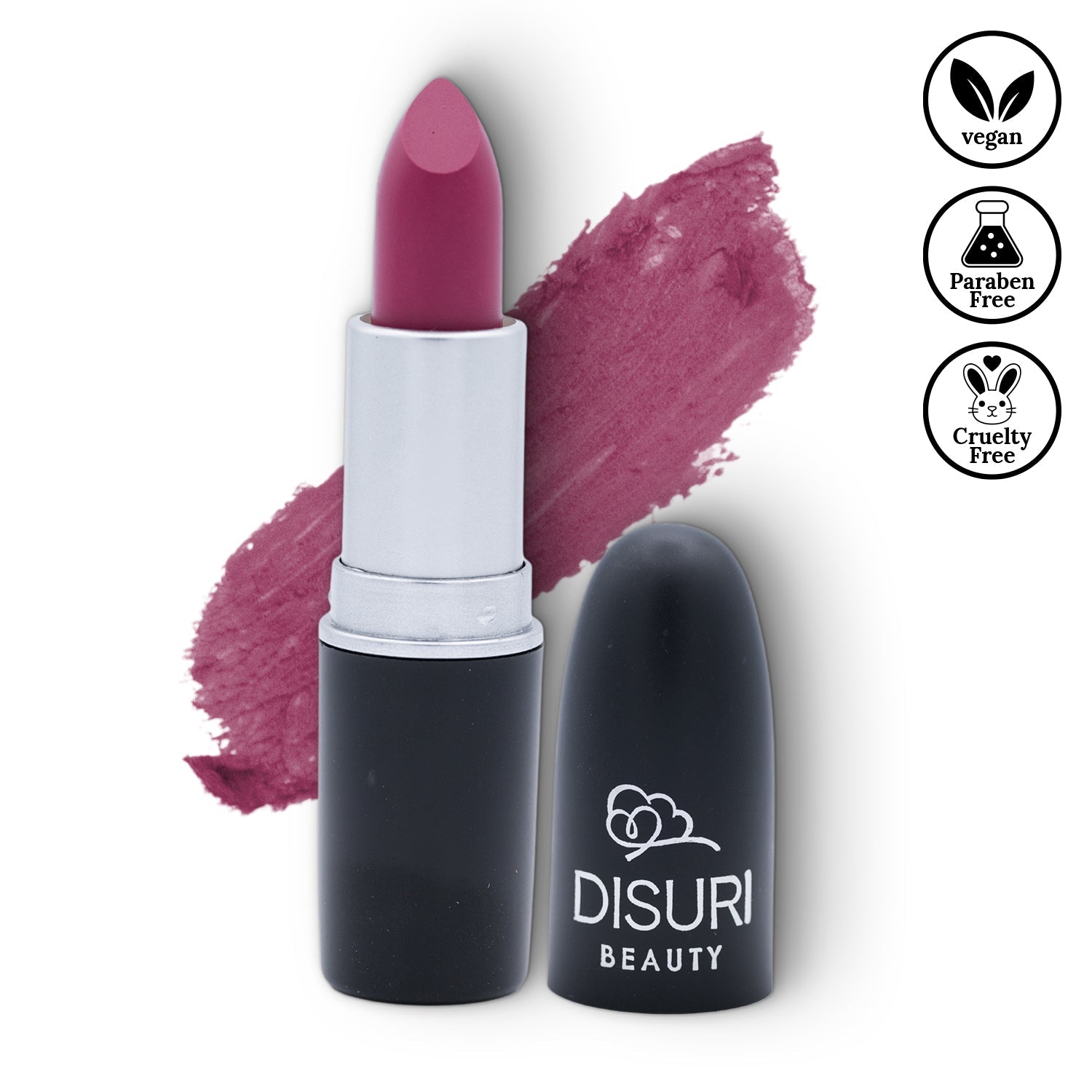 DISURI Beauty Matte Bullet Lipstick - Plum Allure (#22)