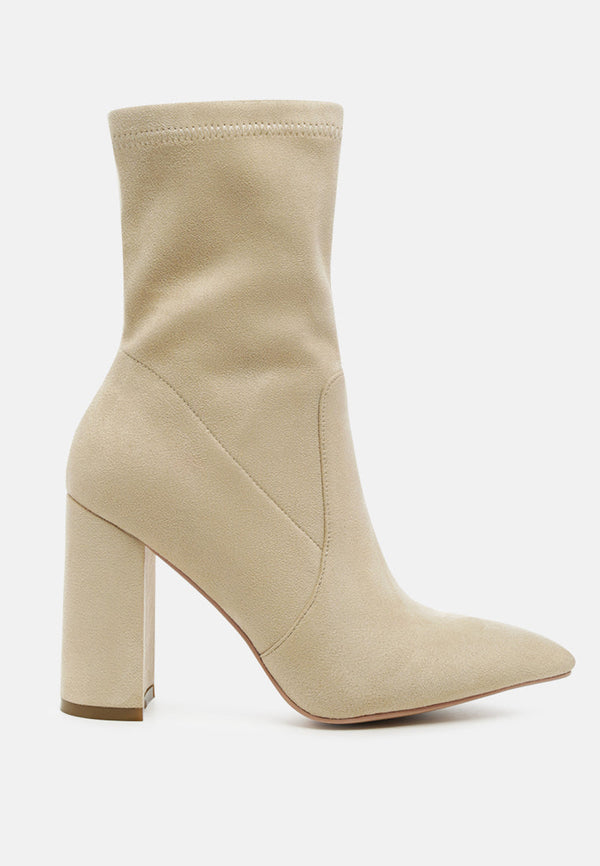 Zahara Suede Bootie - Glamourous Grace