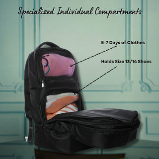 Sole Premise Carry-On Bag For Shoes, Clothes, Laptop And Camera