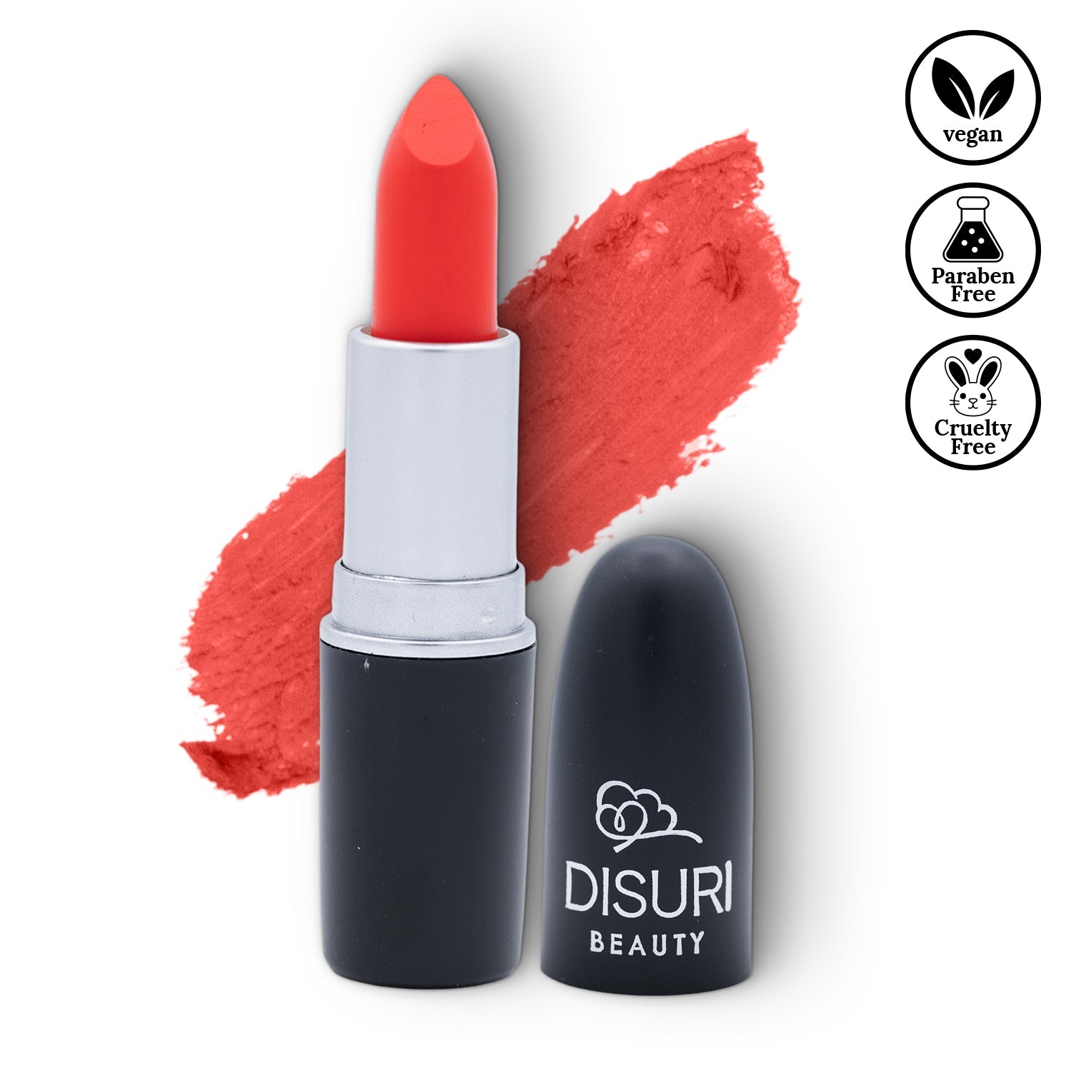 DISURI Beauty Matte Bullet Lipstick - Power Play (#01)