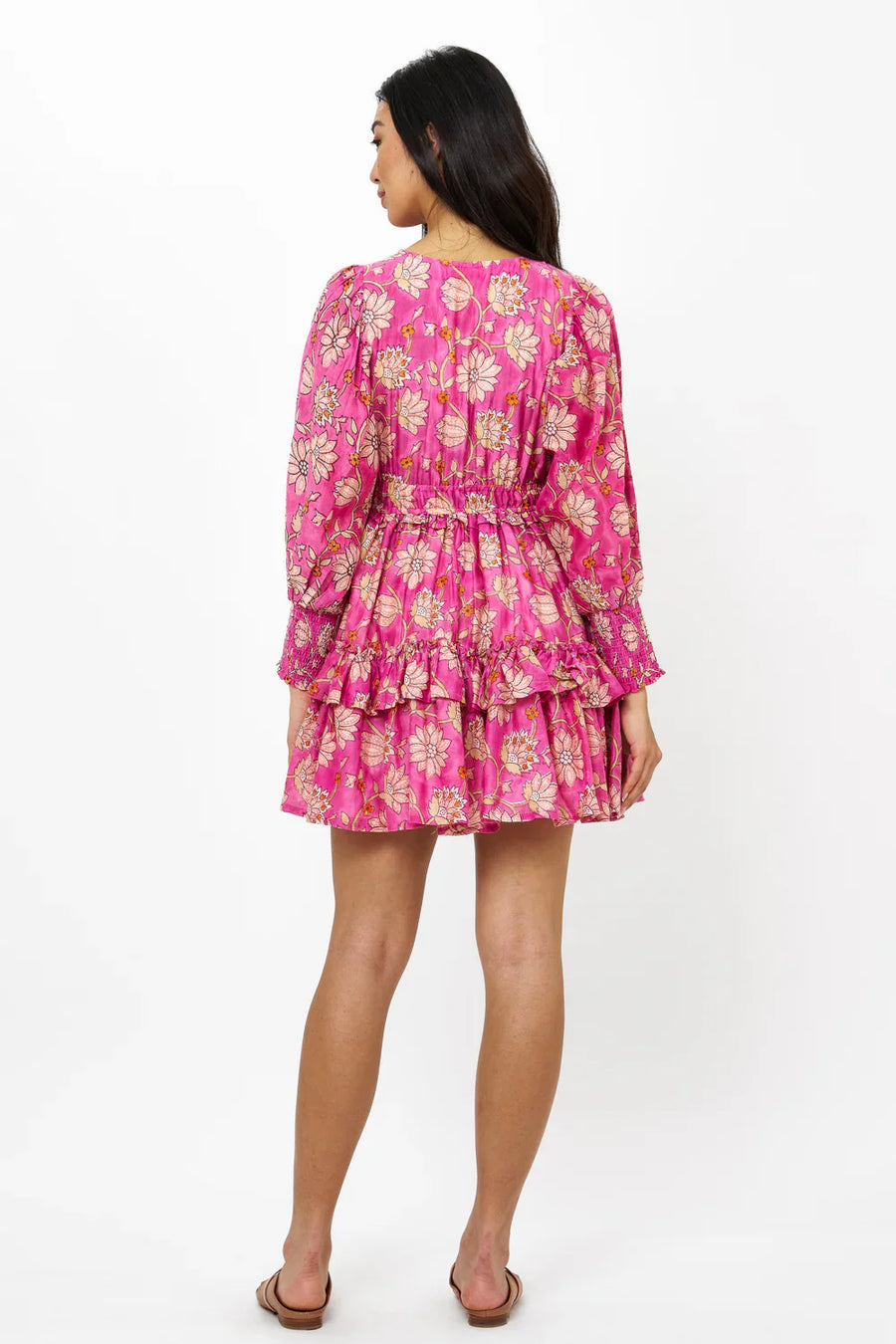 Oliphant Design Smocked Waist V-Neck Mini - Glamourous Grace
