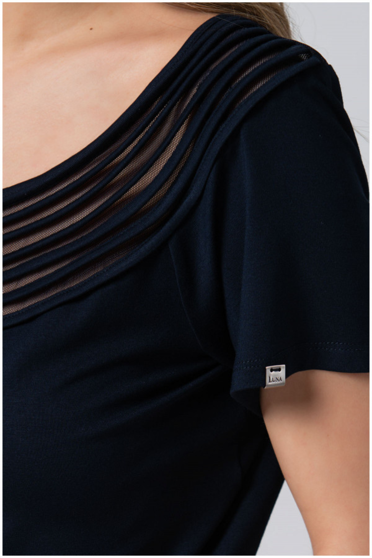 Navy Business Blouse, Lola