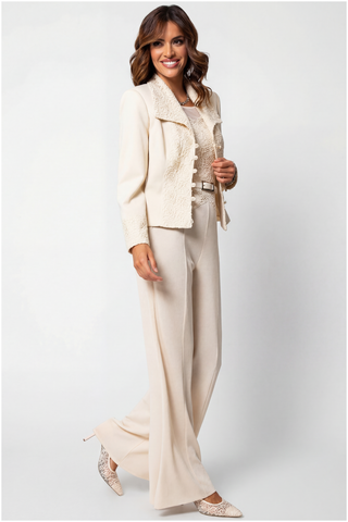 Ivory Tailored Lace Blazer, Jody
