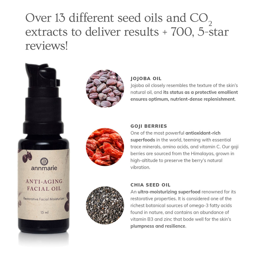 Anti-Aging Facial Oil (15ml)- Collective - Glamourous Grace