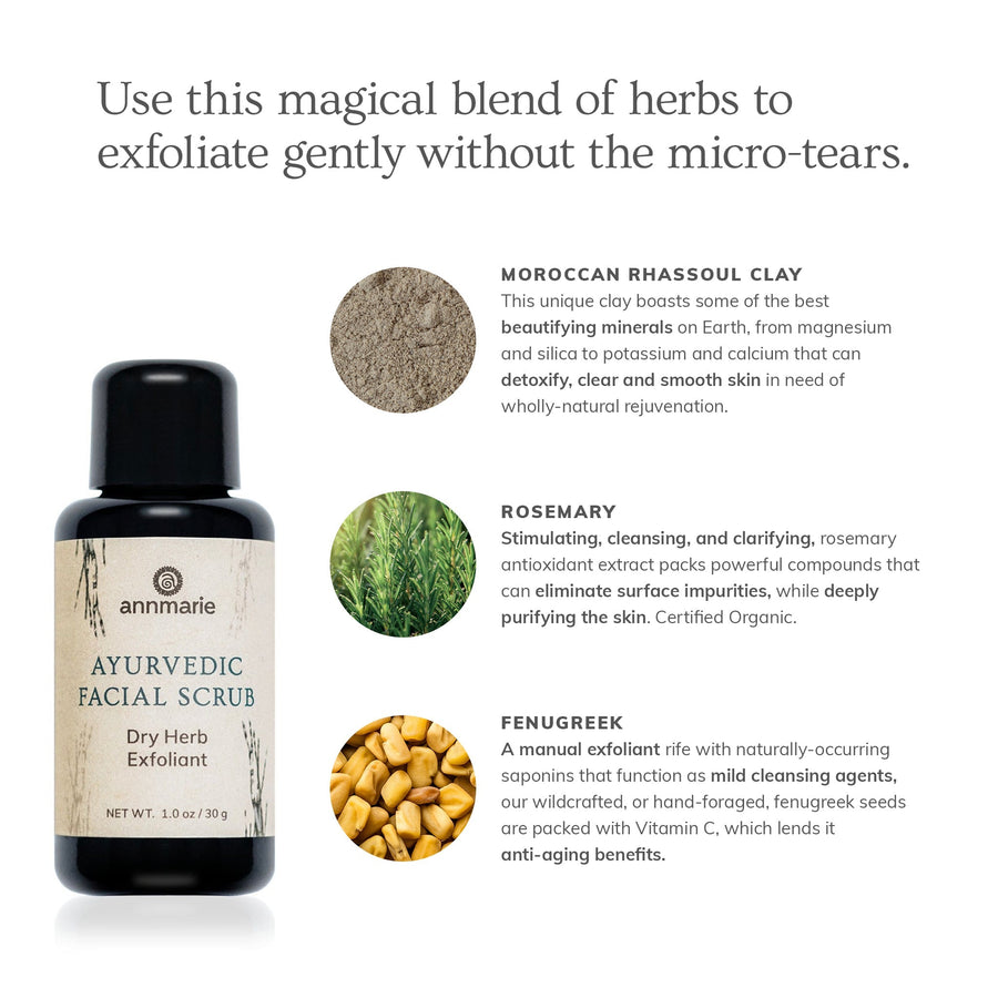 Ayurvedic Facial Scrub (30ml)- Collective - Glamourous Grace