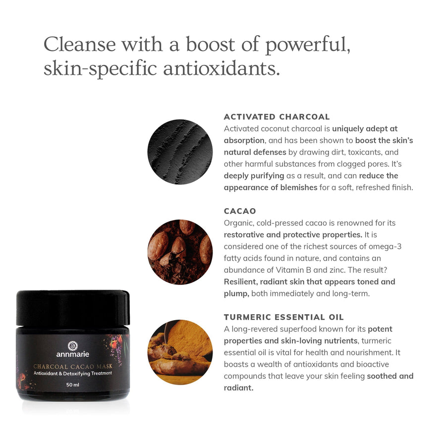 Charcoal Cacao Mask (50ml)- Collective - Glamourous Grace