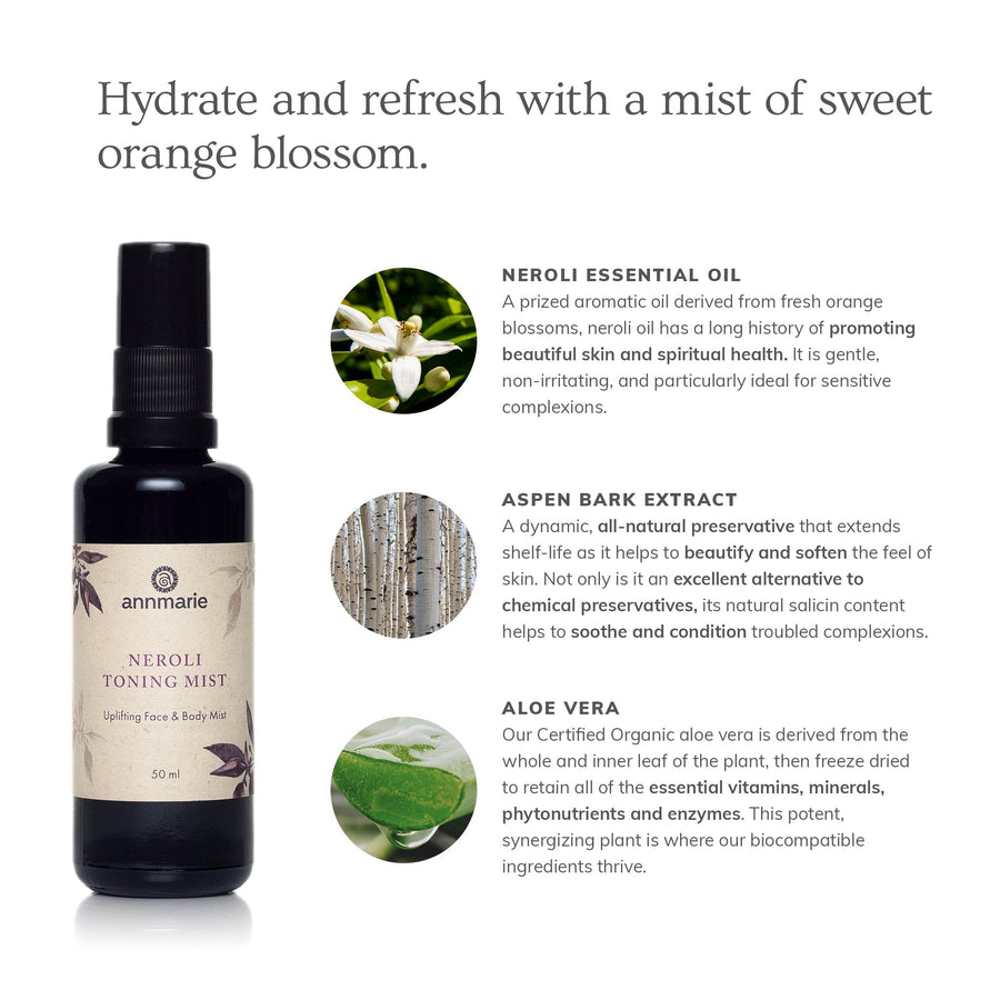 Neroli Toning Mist (50ml)- Collective - Glamourous Grace