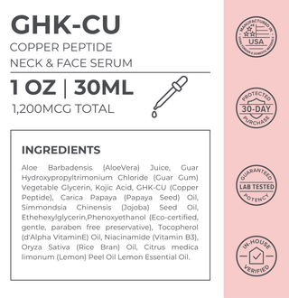 GHK-Cu Copper Peptide Neck & Face Serum