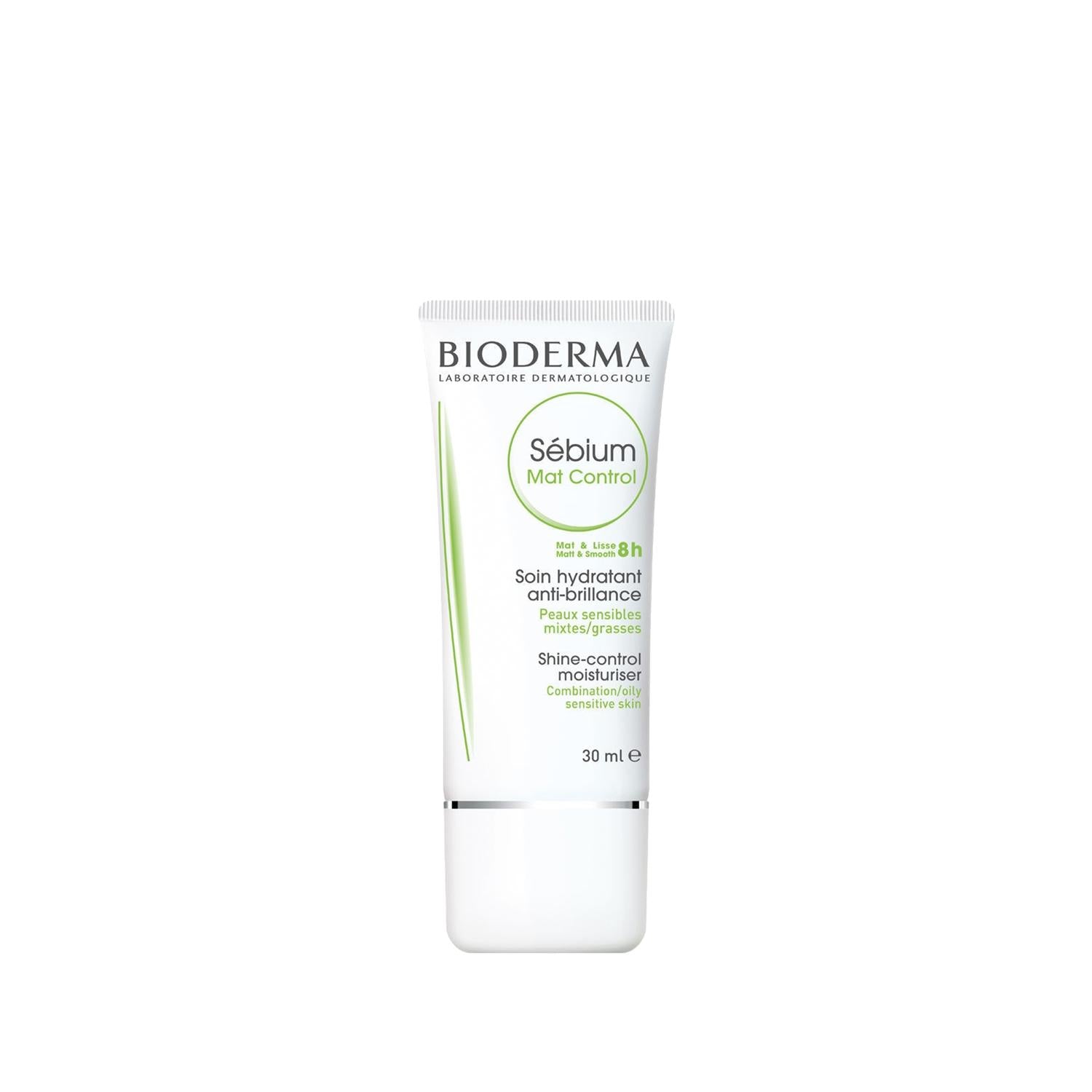 Bioderma Sebium Mat Control Anti-Shine Face Cream for Oily Skin - 30ml Mattifying Moisturizer - Glamourous Grace