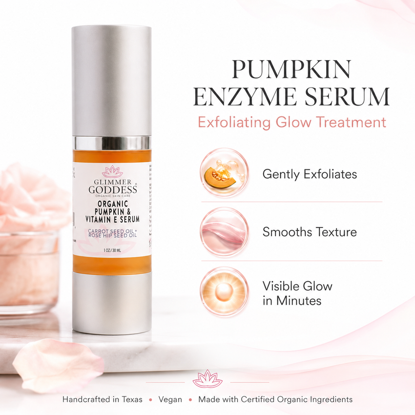 Organic Pumpkin Enzyme Serum – Exfoliating Glow Treatment - Glamourous Grace
