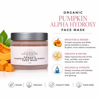 Organic Pumpkin AHA Face Mask – Exfoliating Treatment for Wrinkles & Glow - Glamourous Grace