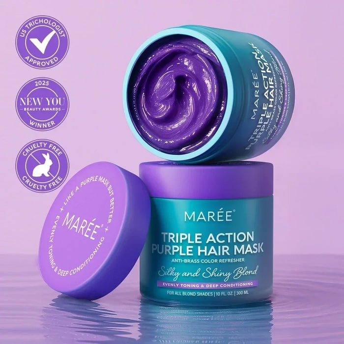 Purple Mask for Blonde Hair - Glamourous Grace
