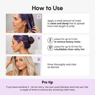 Purple Mask for Blonde Hair - Glamourous Grace