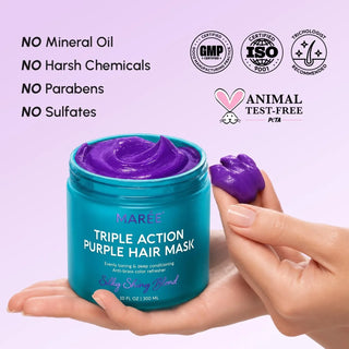 Purple Mask for Blonde Hair - Glamourous Grace