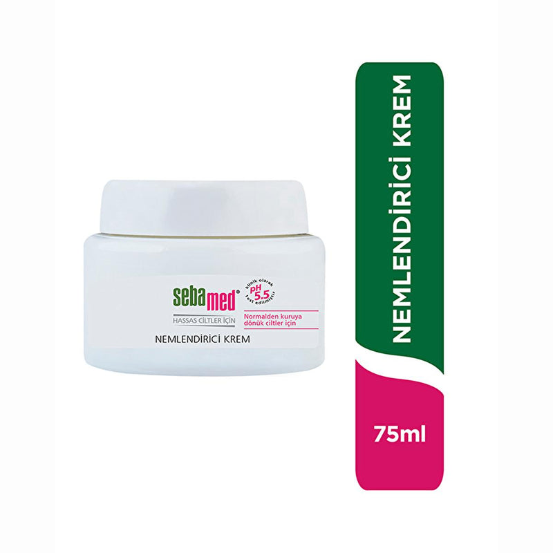 Sebamed Moisturizing Day Cream 75ml - Hydrates, Protects & Anti-Aging Vitamin E Face Cream for Sensitive Skin, Dermatologist Tested, Makeup Base - Glamourous Grace