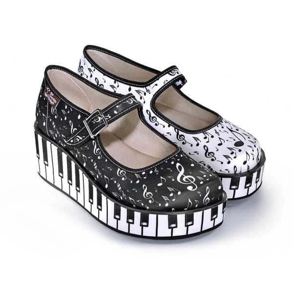 Thank You Music Women's Mary Jane Platforms - Glamourous Grace