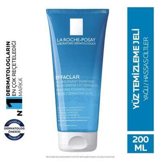 La Roche Posay Effaclar Gel 200ml - Soap-Free Facial Cleansing Gel for Sensitive & Oily Skin - Glamourous Grace