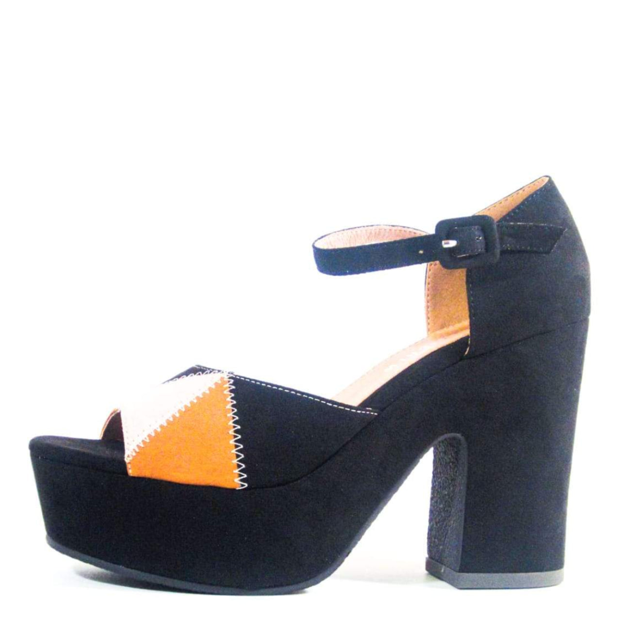 Quilted Patchwork Platform Heels - Glamourous Grace