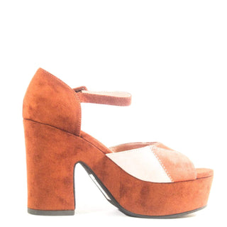 Quilted Patchwork Platform Heels - Glamourous Grace