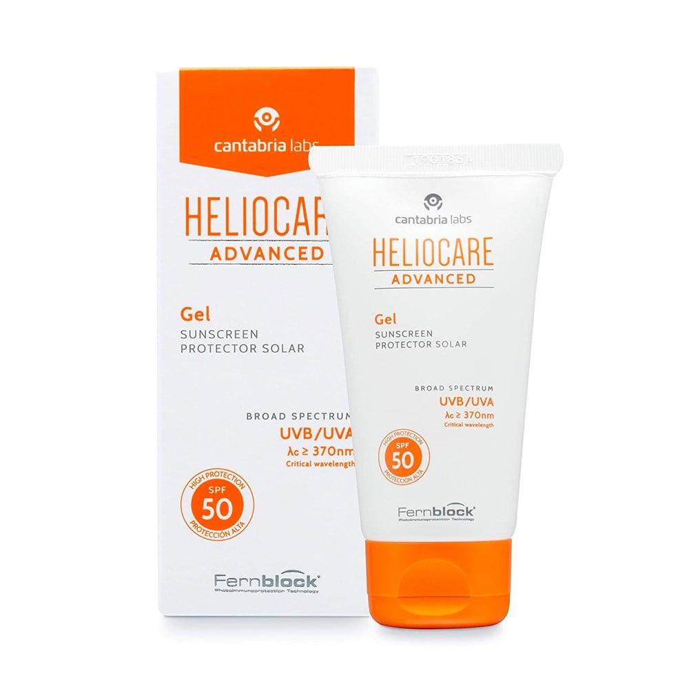 Heliocare Advanced Gel SPF 50 Sunscreen - Natural, Antioxidant, Non-Greasy Face Protection for All Skin Types - Glamourous Grace