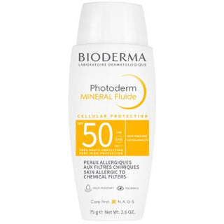 Bioderma Photoderm Mineral Sunscreen Cream SPF50+ for Sensitive Skin - Non-Comedogenic & Photostable - Glamourous Grace