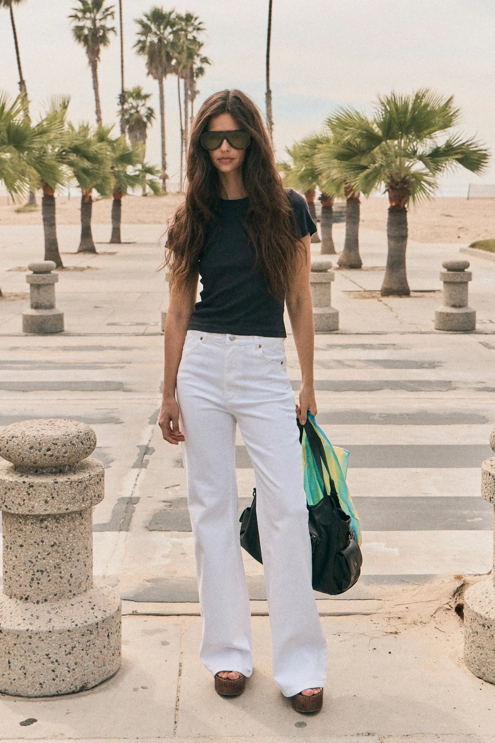 East Coast Flare Jeans Vintage White