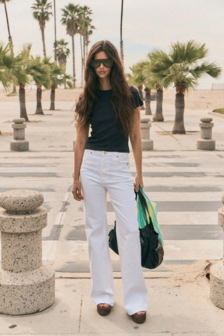 East Coast Flare Jeans Vintage White
