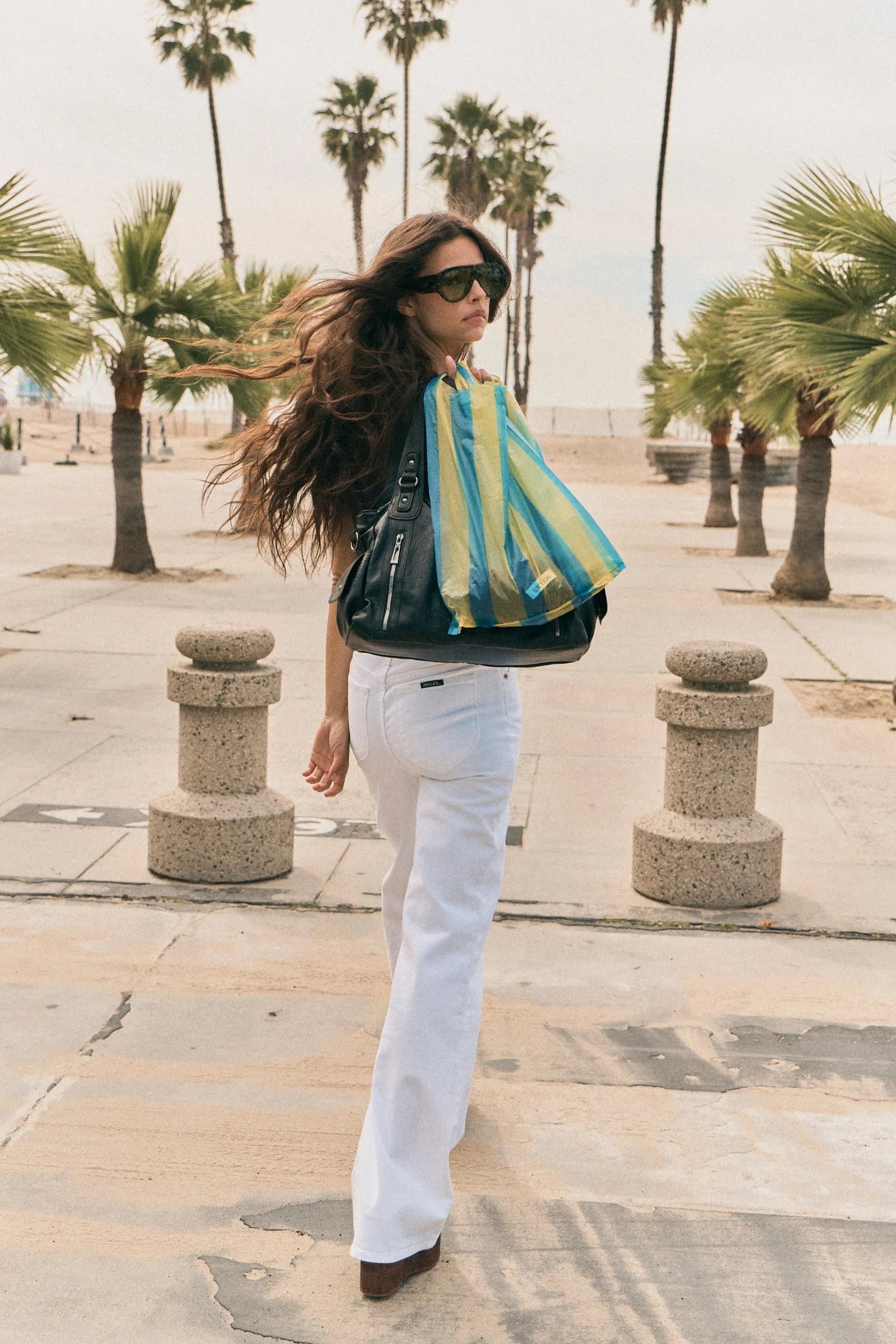 East Coast Flare Jeans Vintage White