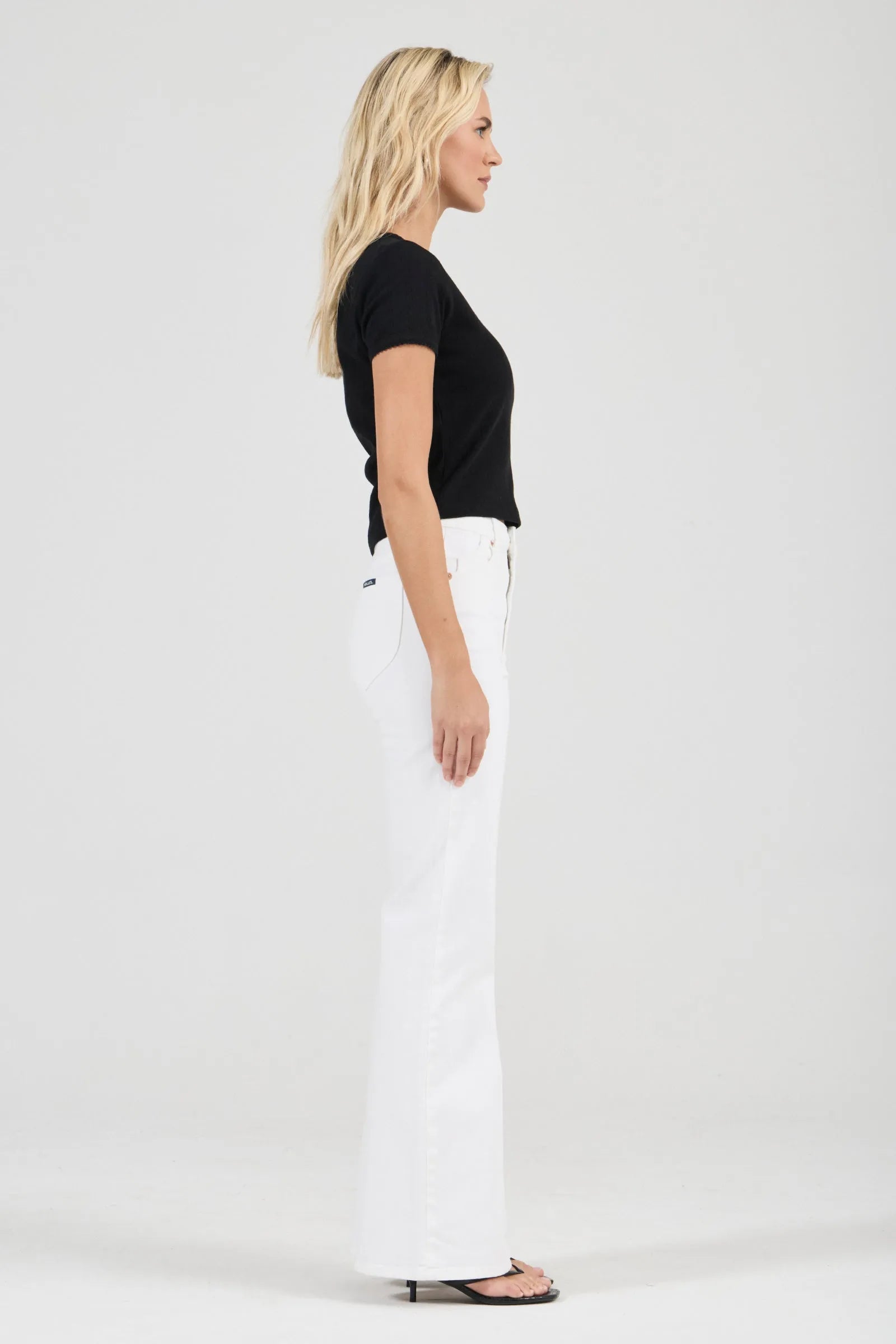 East Coast Flare Jeans Vintage White