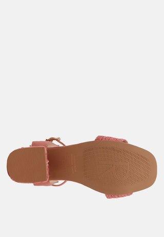 Rayna Braided Jute Strap And Suede Sandal