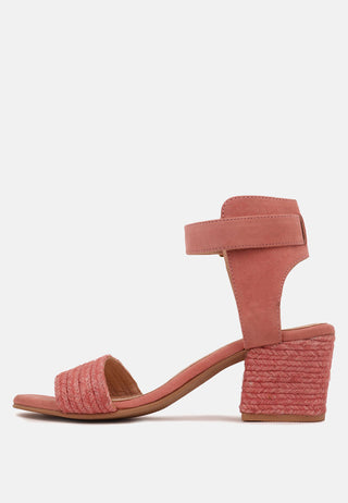 Rayna Braided Jute Strap And Suede Sandal