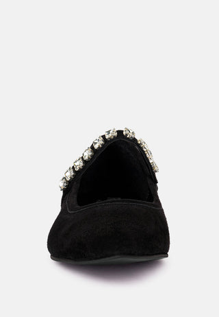 Assisi Fine Suede Maryjane Ballet Flats