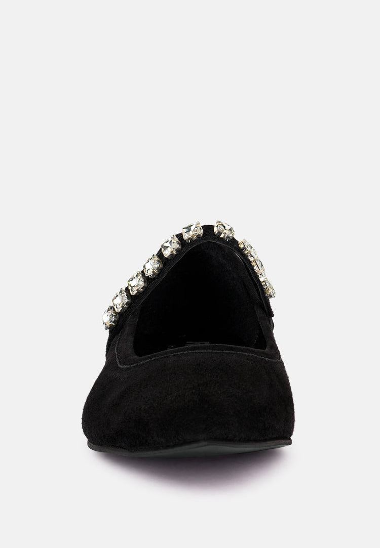 Assisi Fine Suede Maryjane Ballet Flats