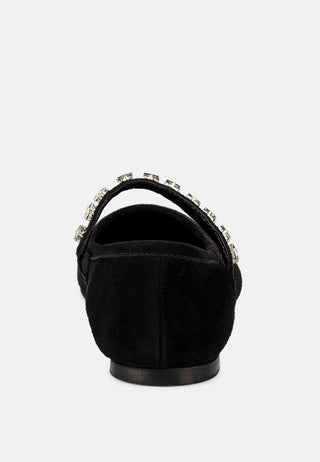 Assisi Fine Suede Maryjane Ballet Flats