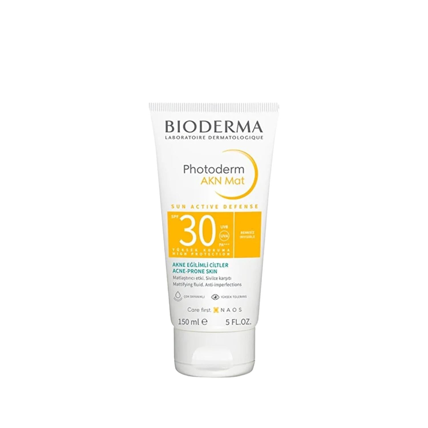 Bioderma Photoderm AKN Mat SPF30 Sunscreen Cream - Mattifying, Acne Control, 5.07 fl oz - Glamourous Grace
