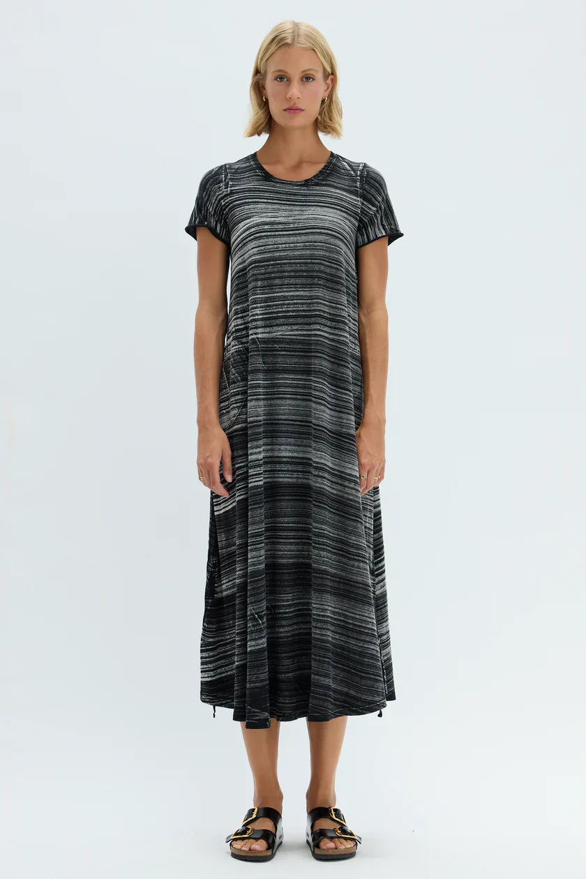 Raquel Allegra Cocoon Dress - stripe - Glamourous Grace