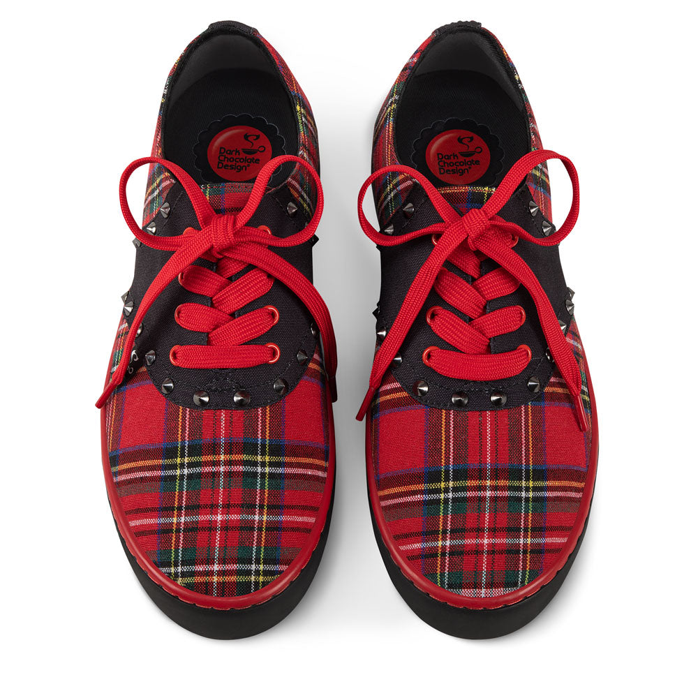 Rebel Tartan Women's Casual Sneakers - Glamourous Grace