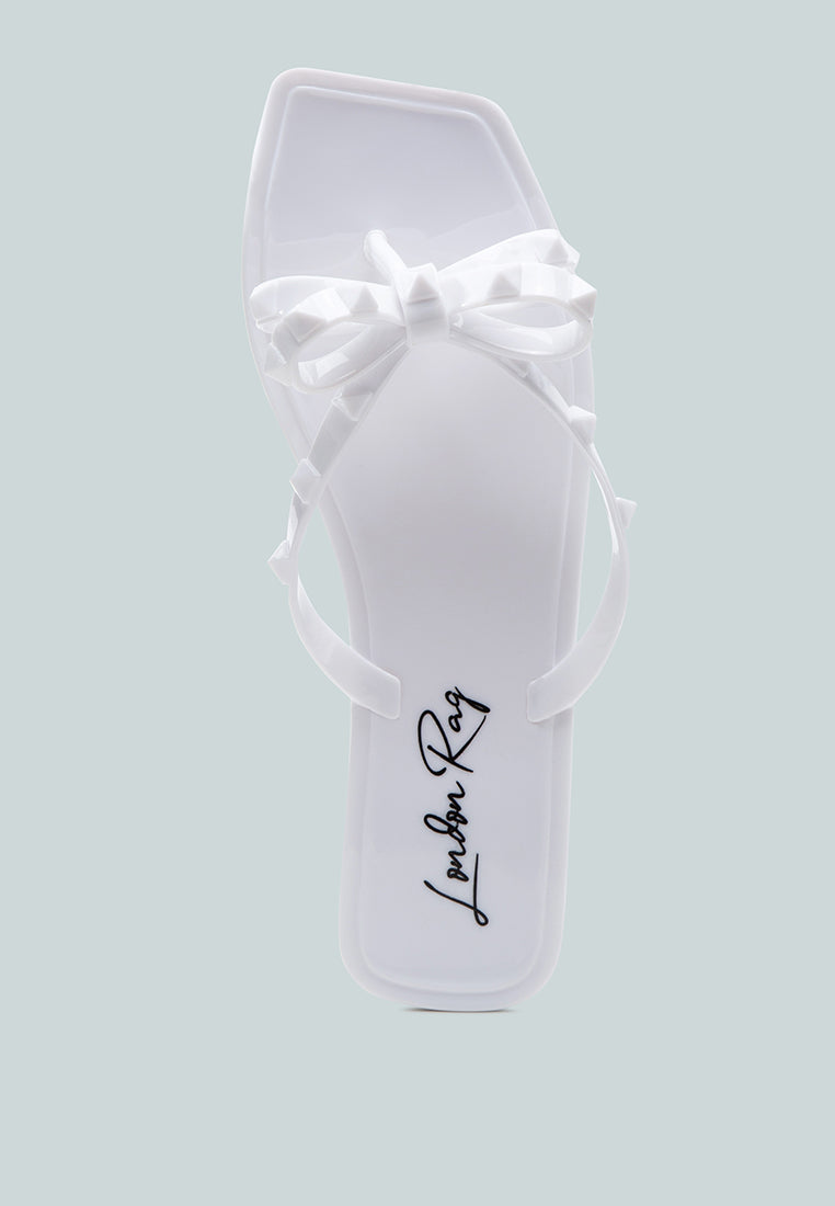 Retta Bow Thong Flats - Glamourous Grace