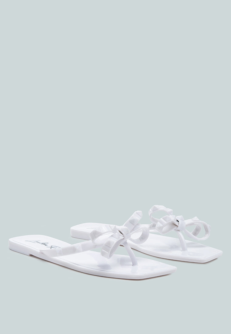 Retta Bow Thong Flats - Glamourous Grace