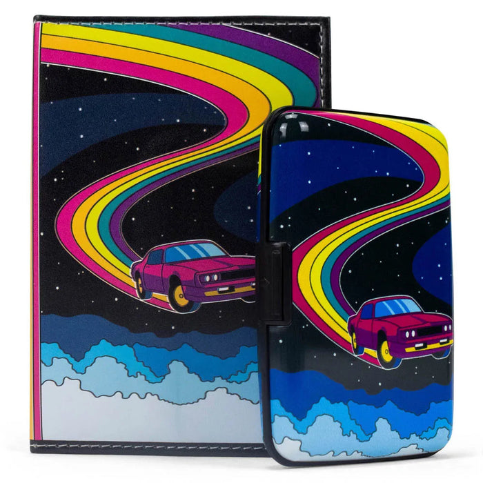 RFID Wallet & Passport Cover Set - Glamourous Grace