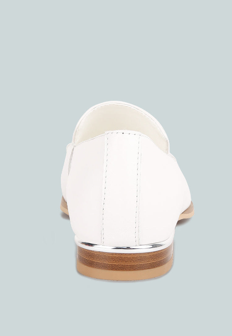 Richelli Metallic Sling Detail Loafers