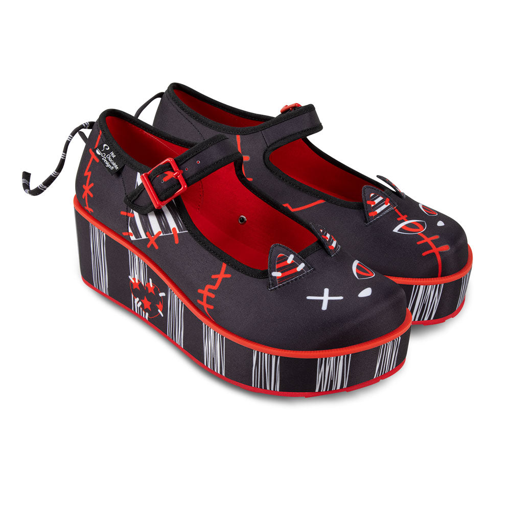 Riot Kitty Women's Mary Jane Platforms - Glamourous Grace