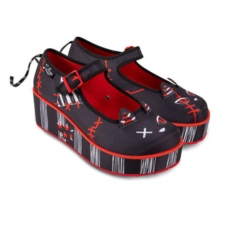 Riot Kitty Women's Mary Jane Platforms