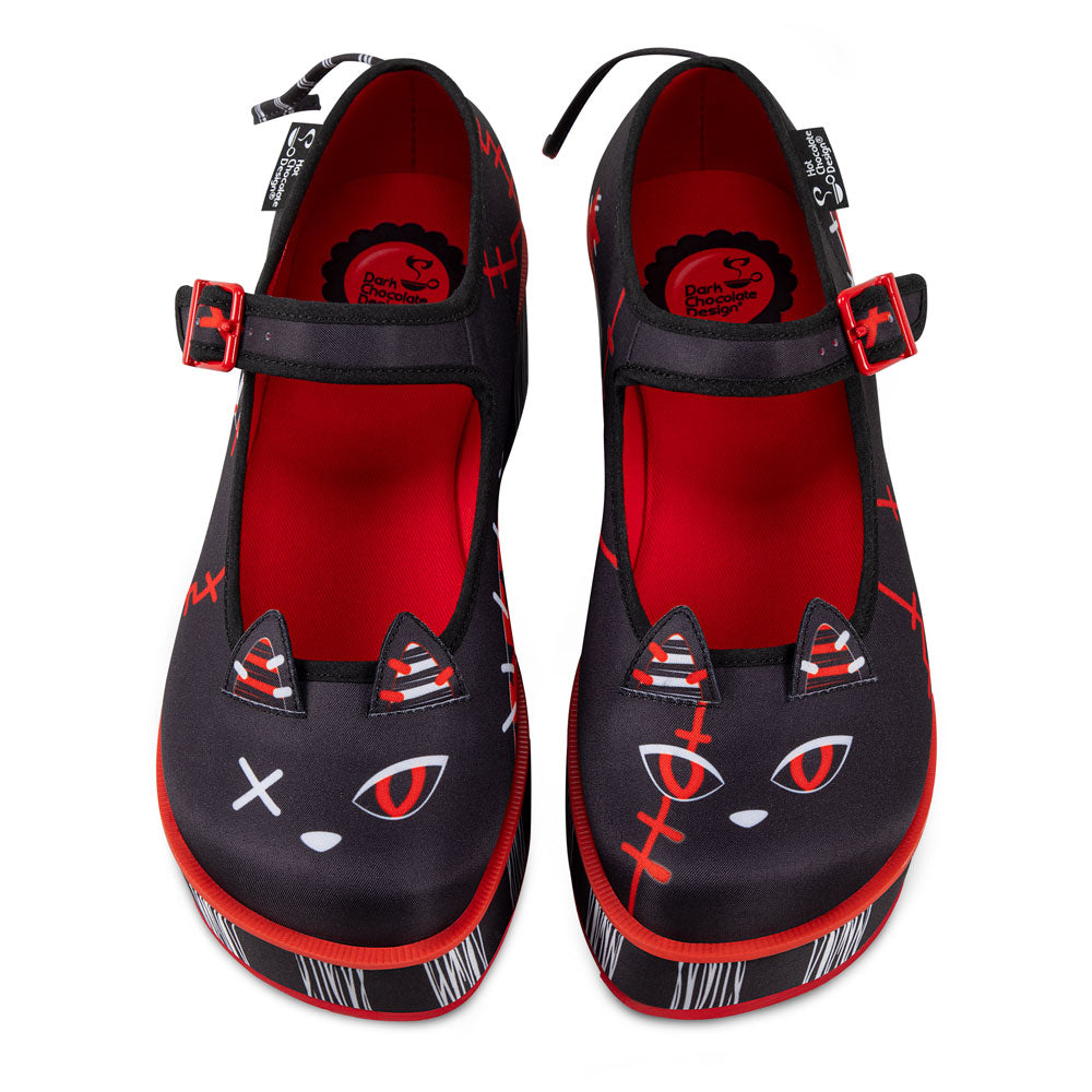 Riot Kitty Women's Mary Jane Platforms - Glamourous Grace